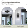 Espird Bathroom Light Fixtures 2 Light Black, Bathroom Vanity Lights Over Mirror, Bathroom Sconces Wall Lighting，Farmhouse Matte Black Bathroom