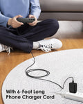 AISNI USB C Charger, 2 Pack 25W Type C Charger Fast Charging with USBC Chargers Cable 6 FT Android Phone Charge for Galaxy S25/