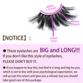 MIKIWI 25mm Lashes, Dramatic 6D Faux Mink Lashes, Fluffy Volume Eyelashes, Thick Crossed Lashes, Long Faux 25mm Mink Lashes (6D4-05) 6D05/25MM
