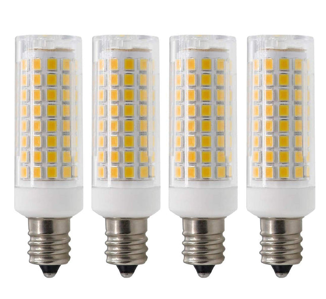 E12 LED Light Bulb, Dimmable E12 Candelabra Base Light Bulbs, 70-75W Equivalent 750 Lumens, 4 Packs for Chandelier, Ceil