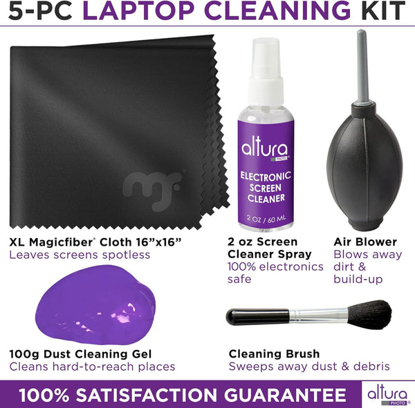 Laptop Computer Keyboard Cleaner - Screen Cleaning Kit All-In-One with Gel & Spray Solution for Macbook and Other Computers