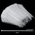 1000 Pcs White Zip Ties, 6 Inch Clear Self-Locking Nylon Cable Ties, Premium Heavy Duty Plastic Wraps Wire Ties for Indoor and Outdoor 6" White