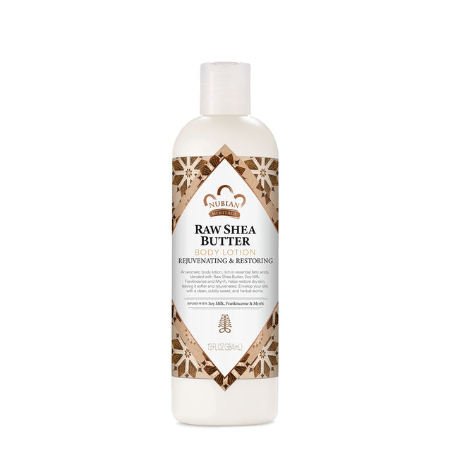 Nubian Heritage Body Lotion Raw Shea Butter for Dry Skin Paraben Free Body Lotio
