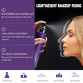 Long Lasting Makeup Setting Spray Kit- 6.76 Fl oz Hydrating Matte Finish Mist Lightweight Face Make up Fixer +Travel Size Spray Bottle+Sponge Puff
