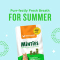 Minties Dental Treats for Cats, Chicken Flavored Treats for Cats, Freshens Breath and Controls Tartar, 2.5oz Chicken 2.5 Ounces