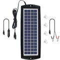 Sunway Solar Solar Car Battery Trickle Charger & Maintainer 12V Solar Panel Power Kit Portable for Car Automotive RV Marine Boat Motorcycle Truck
