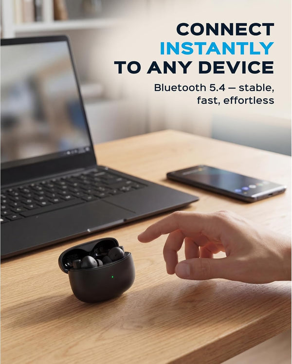 TREBLAB X8 True Wireless Earbuds - Active Noise Cancelling, Bluetooth 5.4, IPX5 Waterproof, 40H Playtime, Dual ENC Mics, Comfortable Fit for