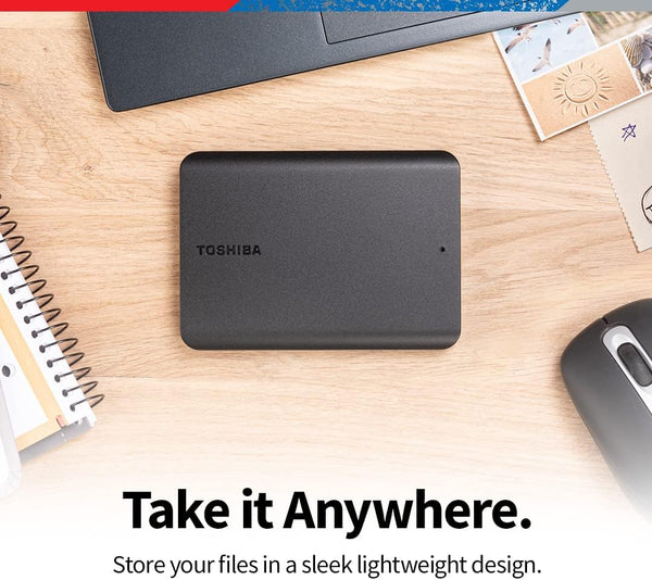 Toshiba Canvio Basics 2TB Portable External Hard Drive USB 3.0, Black - HDTB520XK3AA 2TB Contemporary Black