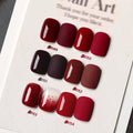 GAOY Burgundy Red Gel Nail Polish Set, Dark Cherry Wine Red Colors | Pigmented, Opaque, Long Lasting, Easy to Apply, Christmas Holiday, Salon