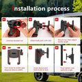 Industrial-Strength Magnetic Phone Holder for Golf Carts - 360° Adjustable | Quick Release, Secures iPhone 15 Pro/Samsung S24 Ultra on EZGO/Club