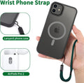 CACOE Phone Lanyard 2 Pack-1× Adjustable Neck Strap,1× Wrist Strap,2× Pads,Universal Crossbody Cell Phone Lanyards,Multifuctional Phone Lanyards