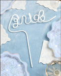 Xo, Fetti Bachelorette Party XL White Bride Straw | Bridal Shower Party Decorations | Bride to Be Gift