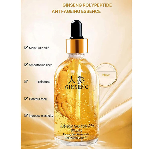 Ginseng Anti Wrinkle Serum, Ginseng Polypeptide Anti-Ageing Essence, Ginseng Extract Liquid, Korean Ginseng Anti Aging Essential Oil Tighten
