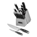 Cuisinart Classic Forged Triple Rivet, 15-Piece Knife Set with Block, Superior High-Carbon Stainless Steel Blades for Precision and Accuracy