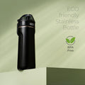 SIPX™ 18 oz Premium Stainless Steel Water Bottle with Straw Lid – Triple Insulated, Leakproof, BPA-Free – Slim, Durable Bottle for School, Gym,