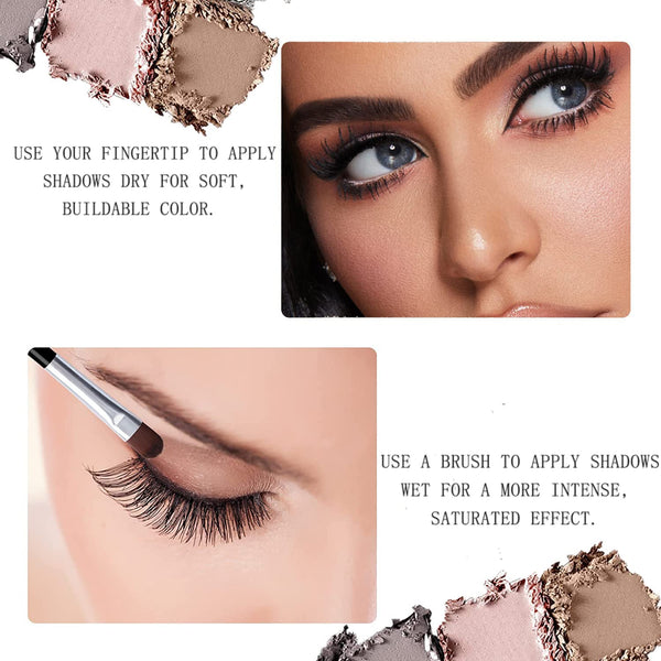 Sulily 10 Colors Eyeshadow Palette Matte Naked Eye Shadow Makeup,High Pigmented, Naturing-Looking, Ultra-Blendable,Long Lasting High Pigment Nude