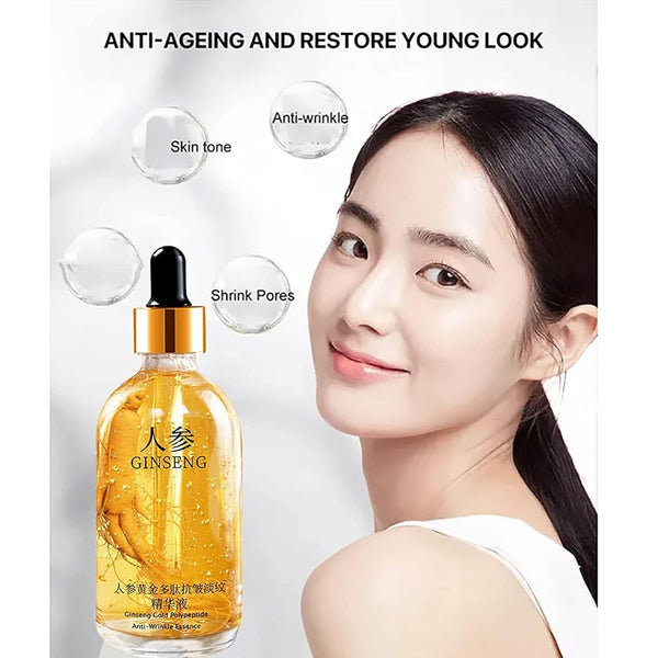 Ginseng Anti Wrinkle Serum, Ginseng Polypeptide Anti-Ageing Essence, Ginseng Extract Liquid, Korean Ginseng Anti Aging Essential Oil Tighten