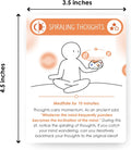 BEST 100 Daily Meditation Cards | Anxiety Relief Item for Relaxation | Self Care Kit for Stress Relief | Perfect Mindfulness Gift For Teens &