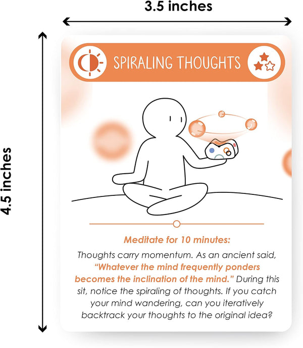 BEST 100 Daily Meditation Cards | Anxiety Relief Item for Relaxation | Self Care Kit for Stress Relief | Perfect Mindfulness Gift For Teens &