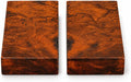 IECAP LLC Bookmatched Desert Ironwood Knife Handle Scales (Burl Ball Pattern) – Grade A, 1 Pair – Exotic Wood Knife Handle Material – Natural Iron