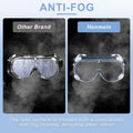 Honmein 2-Pack Safety Goggles, Anti-Fog Lab Goggles | Over Glasses Safety Glasses for Chemistry Lab, Mowing, Woodworking, Painting, Construction,
