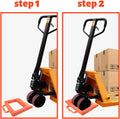 ROBLOCK Pallet Jack Chock Heavy Duty Wheel Chock, Pallet Jack Stopper for Truck 14.2" Length X 11.2" Width X 2" Height (1 Pack, Orange)