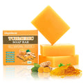 3 Pack Turmeric Soap Bar for Face & Body Cleanser, Organic Turmeric Soap, Smooth Skin and Moisturizing, All Natural Tumeric Soap, Handmade