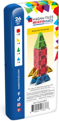 MAGNA-TILES Micromags 26-Piece Travel Magnetic Construction Set Ã¢ÂÂ Bold Colors, the Original Magnetic Building Brand