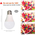 12V LED Light Bulb 7W 630Lm AC/DC10-30Volt Low Voltage E26 Base (2700K Warm White)40-60 Watt A19 Bulbs Equivalent,Landscape Garden Yard, 12volt
