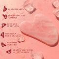 BAIMEI IcyMe Rose Quartz Roller & Gua Sha Facial Tool Set for Depuffing | Cooling Face Roller for Lymphatic Massage,Sculpting Tool for Face, Eyes