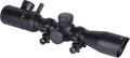 Monstrum 3-9x32 Rifle Scope with Rangefinder Reticle and Medium Profile Scope Rings | Black