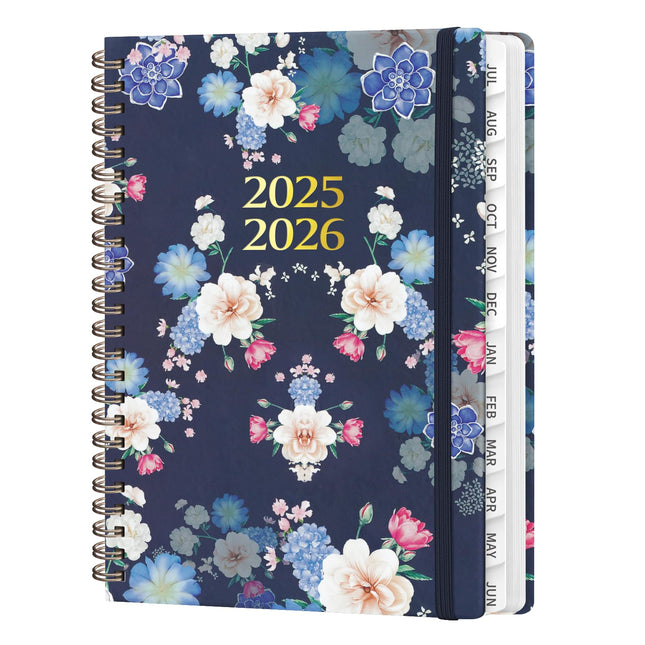 2025-2026 Academic Planner, July 2025 - June 2026, Weekly and Monthly Planning Book, Hard Cover Calendar Planner with Ta