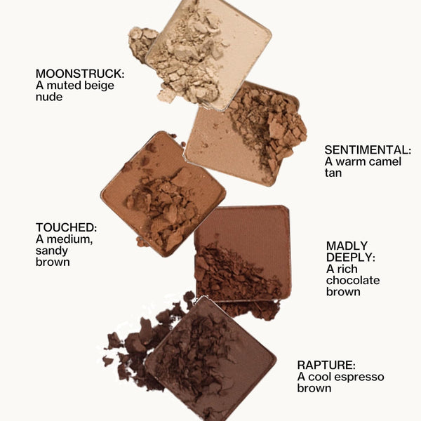 Pacifica Pink Nudes Mineral Eyeshadow Palette, 10 Neutral Shades, for Natural or Smoky Eye Look, Naked Eye Makeup, Longwearing & Blendable, Vegan,