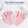 Yiclick Heavy Exfoliating Gloves, Exfoliating Body Scrubber for Bath Shower Exfoliation, Body Scrub Exfoliator for Dead Skin Remover, Exfoliate