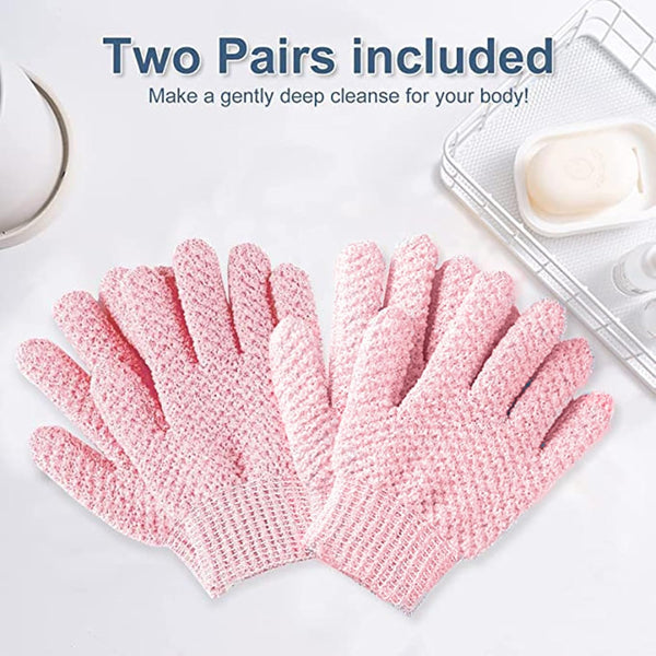 Yiclick Heavy Exfoliating Gloves, Exfoliating Body Scrubber for Bath Shower Exfoliation, Body Scrub Exfoliator for Dead Skin Remover, Exfoliate