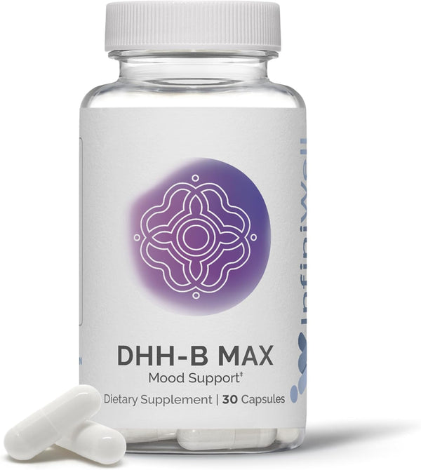 InfiniWell DHH-B Max - 15mg DHH-B Mood Support Supplement - 20x More Potent Than Standard Magnolia Bark Extract - Promote Relaxation, Calm,