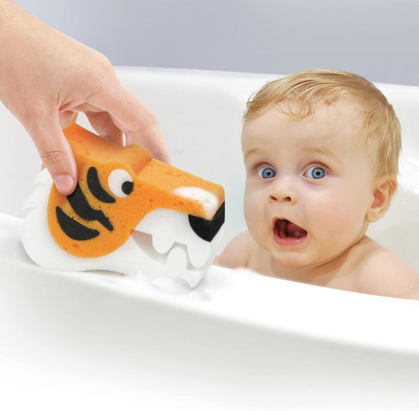 Genuine Fred Bath Biters, Children's Bath Sponge, Tiger 1 Count (Pack of 1) Tiger