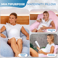 PILLANI Cooling Pregnancy Pillows for Sleeping – 57-Inch Maternity Pillow for Pregnant Women with Removable Washable Cover – Support for Back,