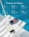 charmast Portable Charger with Built-in Cables X 4, Portable Phone Charger MGreen