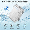TICONN Outdoor Electrical Box Waterproof, ABS IP67 Junction Box Enclosure 5.9"x3.9"x2.8" Off-white