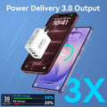 USB C Charger Block Multiple Ports Wall Charger Fast Phone Charging Blocks White 40W 2A+2C Ports