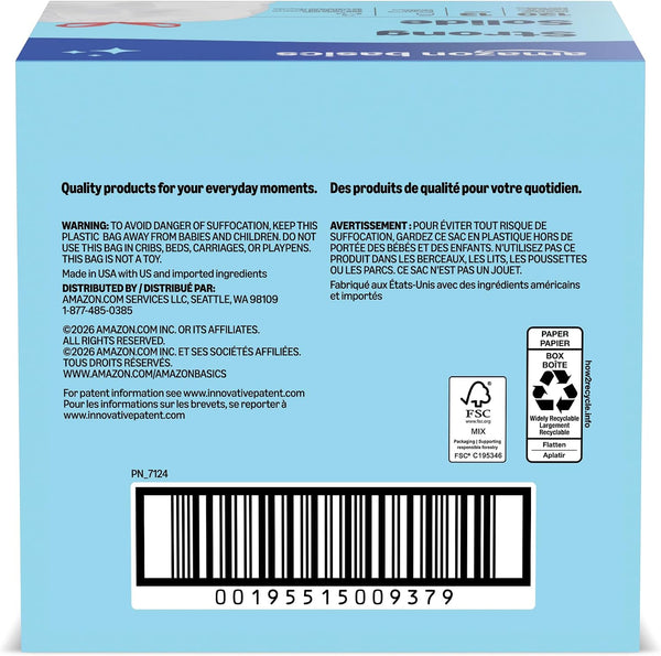 Amazon Basics Trash Bags, Tall Kitchen Drawstring, Unscented, 13 Gallon, 120 Count, Pack of 1, Packaging May Vary Unscented 120 Count (Pack of 1)
