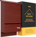 Kenley Bat House - Outdoor Bat Box Shelter with Large Double Chamber - Handcrafted from Cedar Wood - Easy for Bats to Land and Roost - Weather