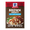 Mccormick 30% Less Sodium Brown Gravy Mix, 0.87 Oz (Pack of 12)
