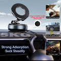 Vacuum Suction Magnetic Phone Holder, Strong Suction Magnetic Car Phone Holder Mount Foldable Phone Stand for Iphone16/15/14/13/12,