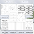 Premade Bullet Dotted Journal Notebook, Pre-Made Dot Grid Journaling with Undated Weekly & Monthly Planner - 12 Month Organization for Habit /
