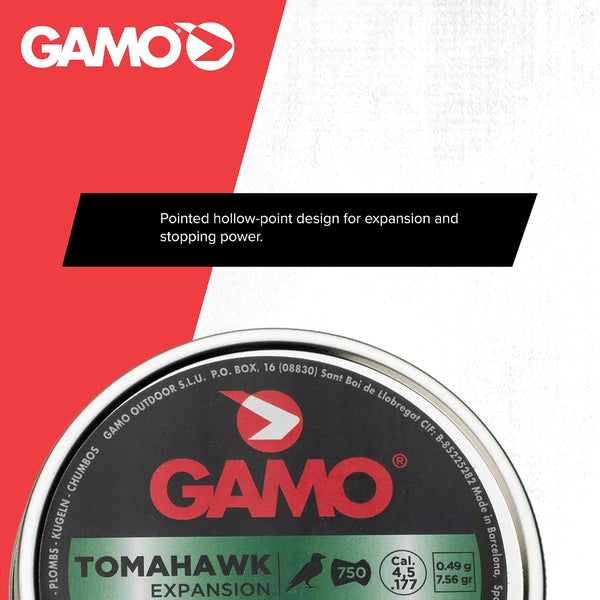 Gamo Whisper Air Rifle Pellets – Quiet Performance, High-Precision Hunting Pellets .177 Caliber, 750 count