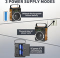 Portable AM FM Radio, Bluetooth 5.0 Radios 5 Watts Loud Speaker,Fm Radio Built-In Rechargeable Battery/Dc D*4 Cell Battery Operated & AC Power
