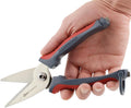 Clauss 20462 8-Inch Spring Assist Titanium Snips, All Purpose Heavy Duty Snips for Thick, Tough Materials
