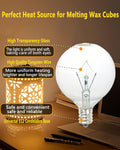 Snnalosses 25 Watt Wax Warmer Bulbs,Light Bulbs for Full Size Scentsy Warmer & Candle Wax Warmer,Long Life-Span and Melt Wax Fast Warming